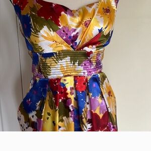 Bisou Bisou Floral Halter Dress